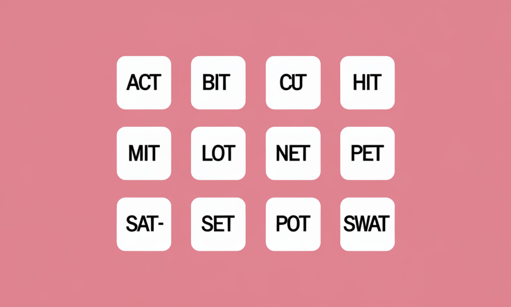 5 Letter Words Ending in T