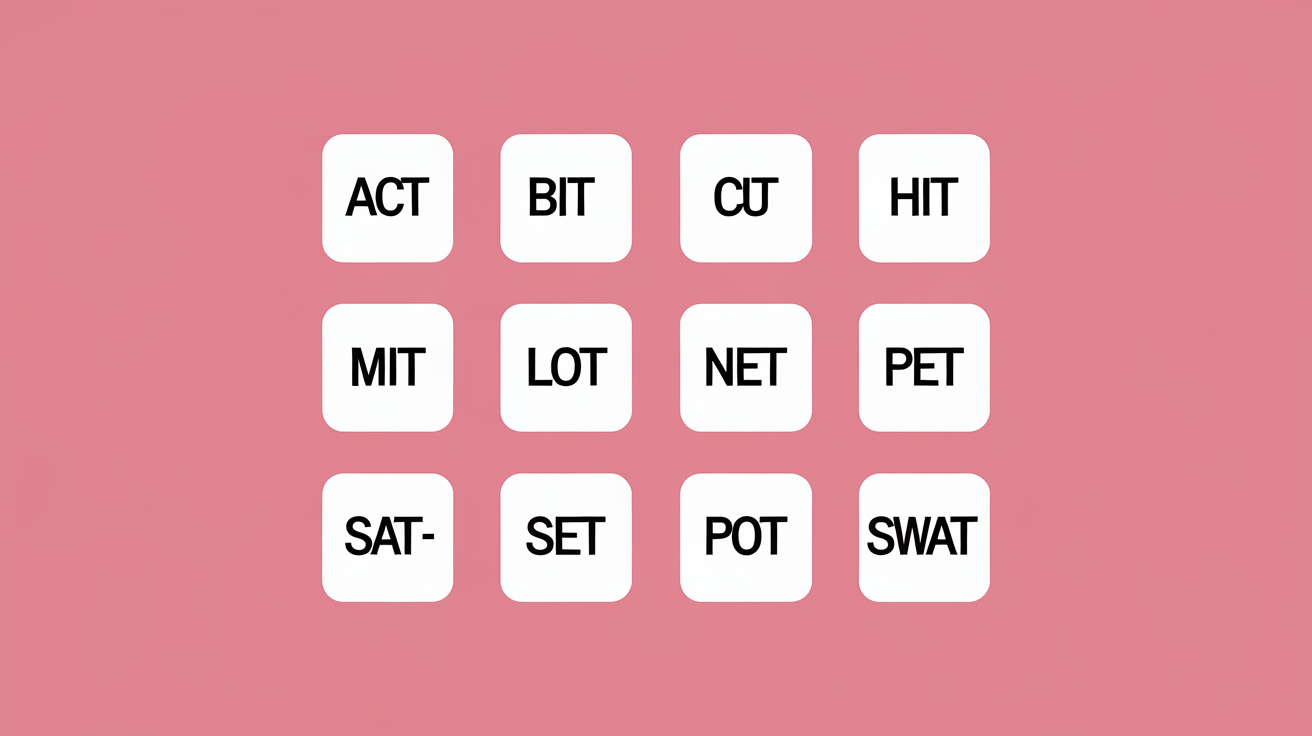 5 Letter Words Ending in T