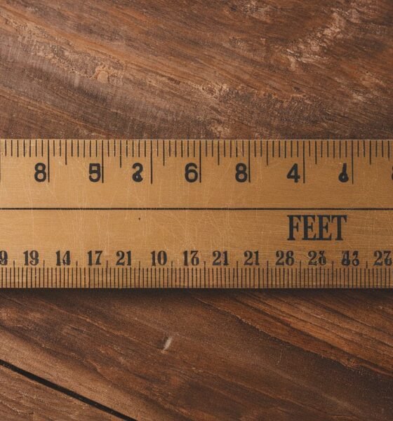 96 inches in feet