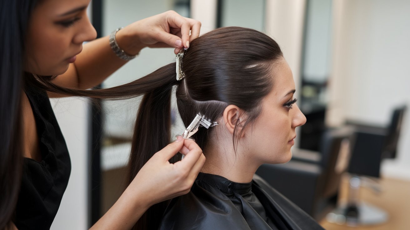 how do you put clip in hair extensions